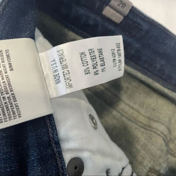 Citizens of Humanity Rocket Crop high rise skinny jeans dark blue denim size 28 - Picture 7 of 10